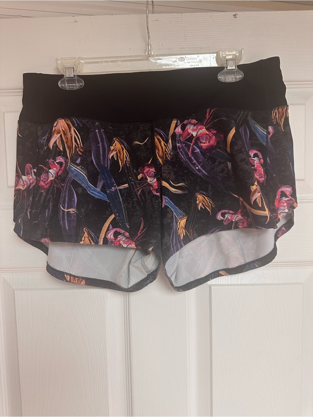 lululemon athletica Black Floral Athletic Shorts